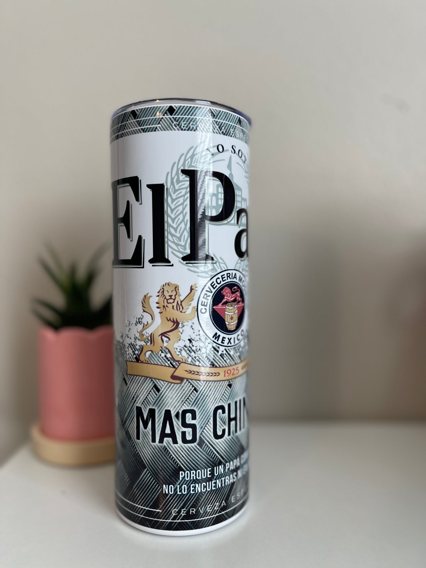 El Papá mas chingon Modelo tumbler cup 20oz