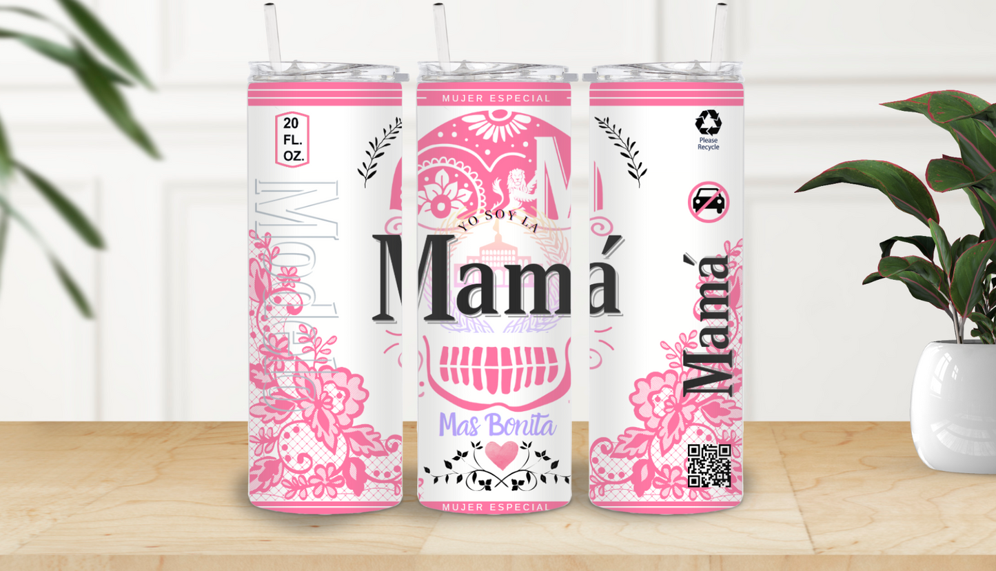 MAMÁ MAS BONITA 20oz Tumbler Cup