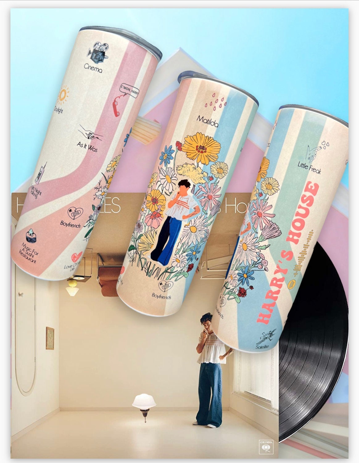 Harry's House -Tumbler 20oz, Harry Styles Merch, Harry Styles Gift, Harry Styles tumbler cup, Harry Styles House, Harry Styles, harrys house