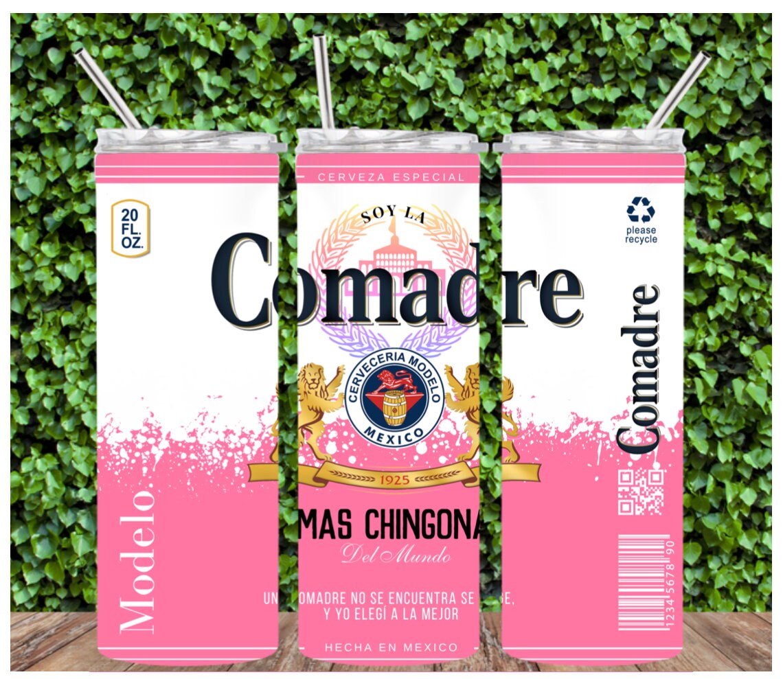 COMADRE or COMPADRE MODELO Tumbler Cups 20 oz ,  Regalo Comadre, Regalo Compadre, comadre cup, compadre cup, camadre compadre gift