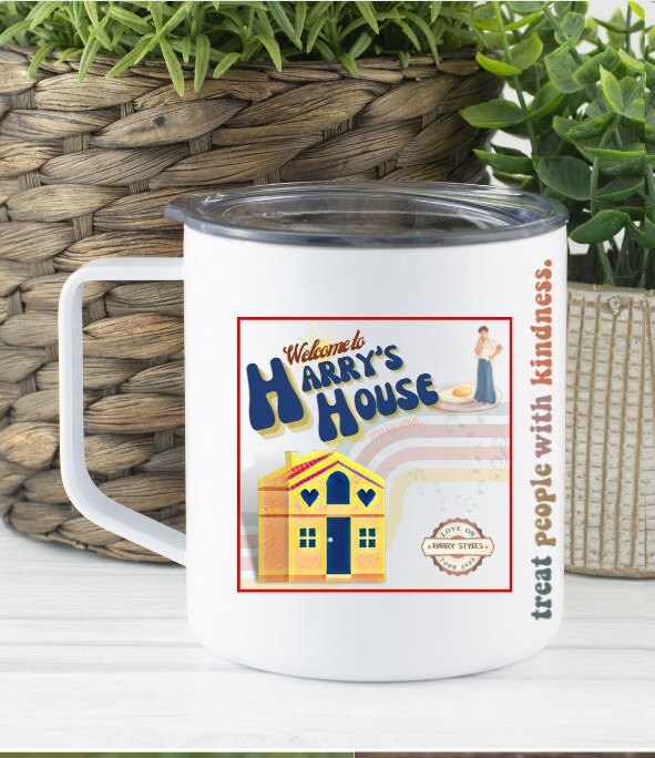 Harry's House Coffee travel mug 10oz, Harry Styles Merch, Harry Styles Gift, Harry Styles, Harry Styles House, Harry Styles, harrys house