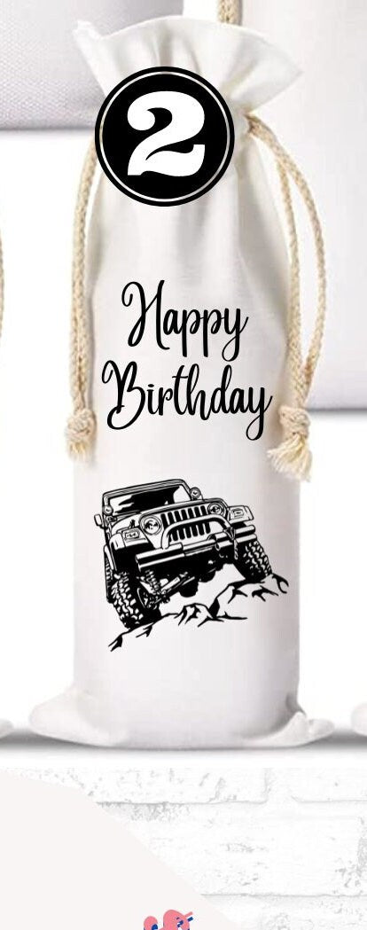 GIFT BAG for one tumbler cup, JEEP gift, jeep bag, jeep gift, jeep merch, jeep lovers, jeep