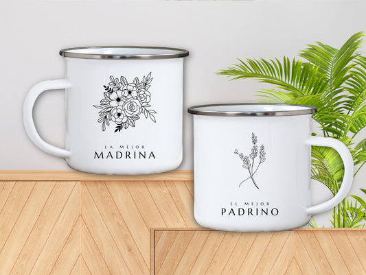 Madrina and Padrino Gift set, Madrina coffee mug, Padrino Coffee mug, madrina proposal, padrino proposal, taza de poso, taza regalo padrino