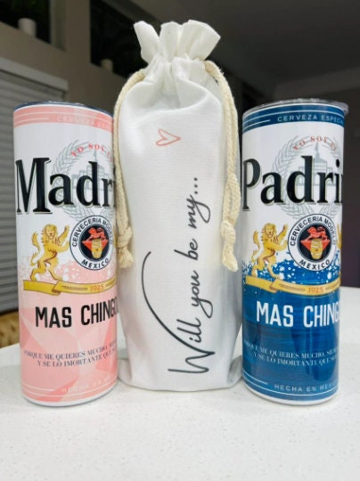 El Padrino OR La Madrina MODELO Tumbler Cups 20 oz ,  Regalo para padrino, madrina proposal, padrino proposal